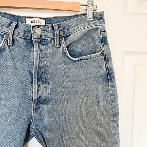 Agolde Riley Crop - Size 27 - Light / Med wash - Picture 4 of 15